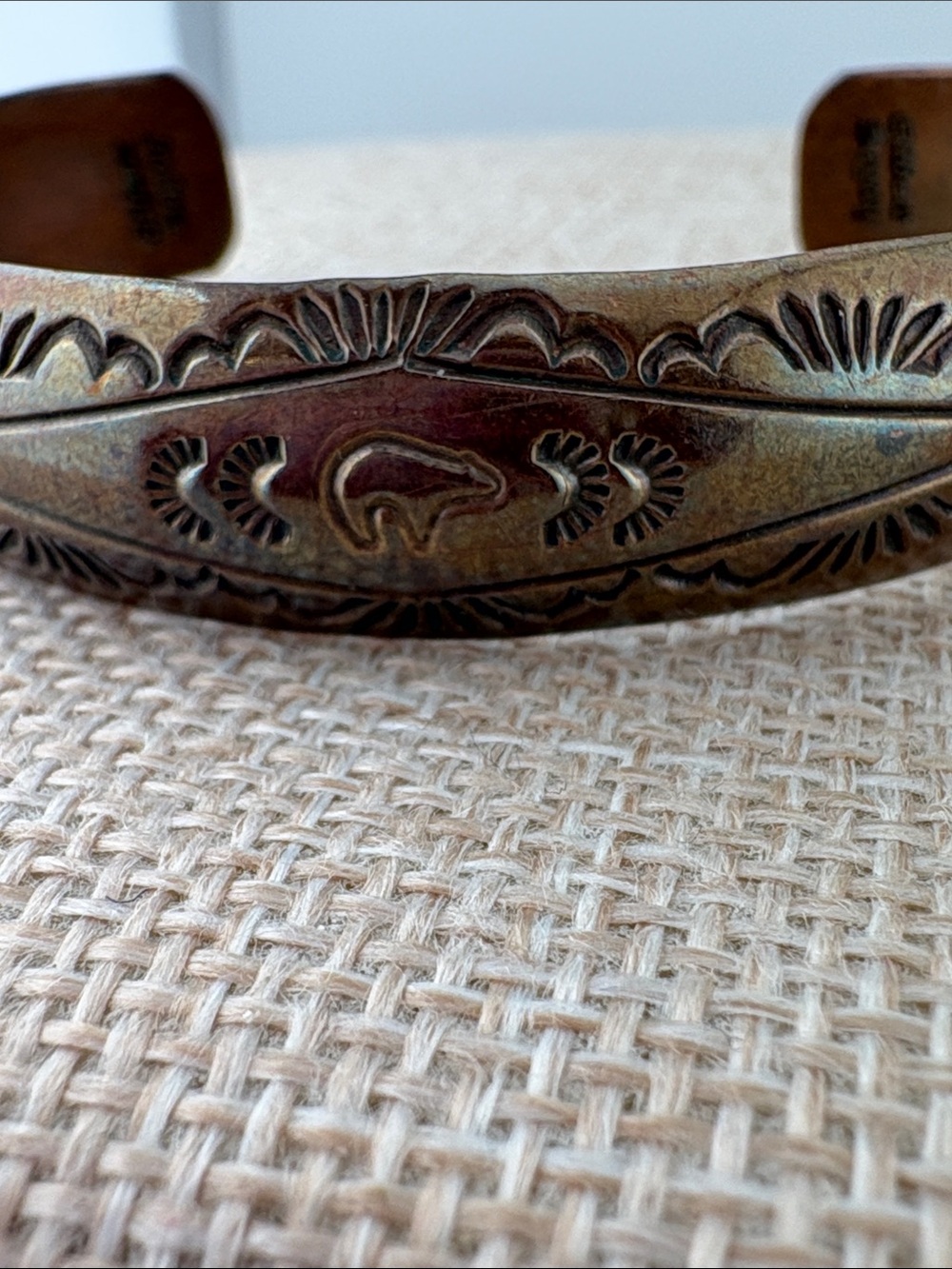 Navajo Gilbert Begay Copper Cuff - Picture 3 of 3
